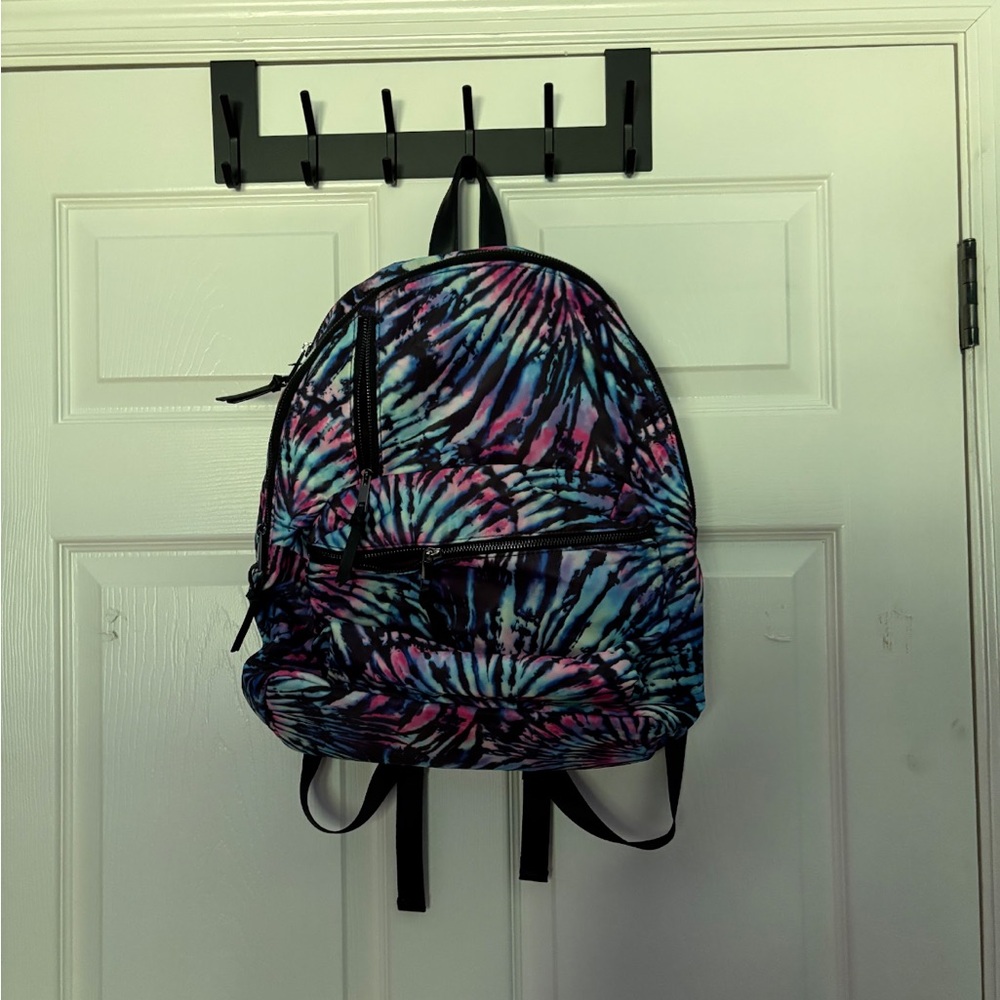 Tie-Dye Backpack with Black Straps